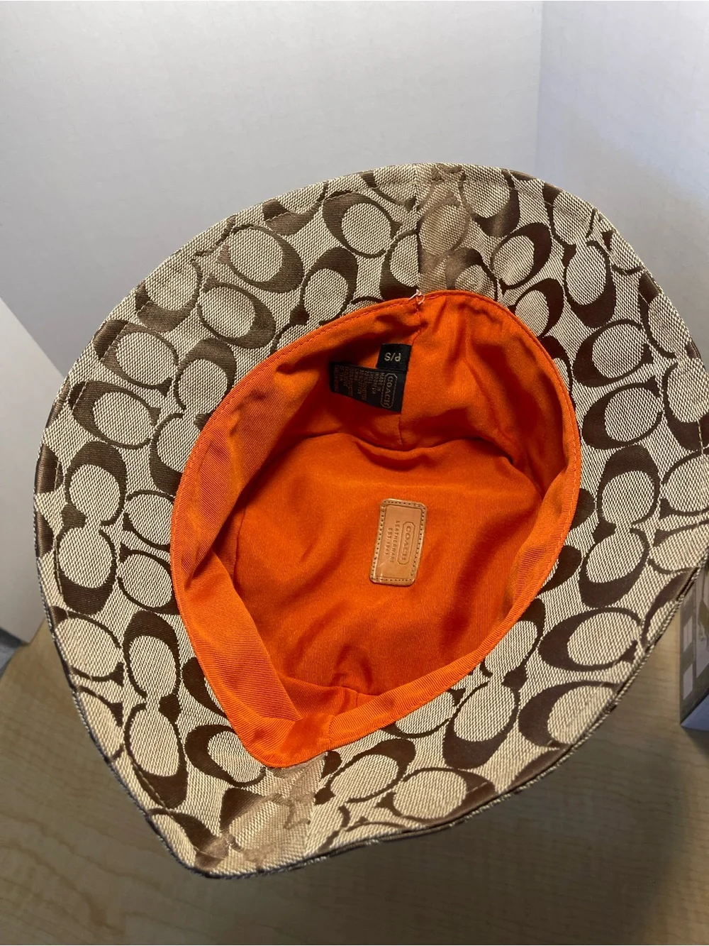 Coach Signature Bucket Hat Size Small - Brand New **